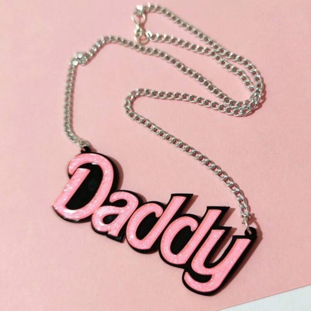 Pink 'Daddy' Necklace